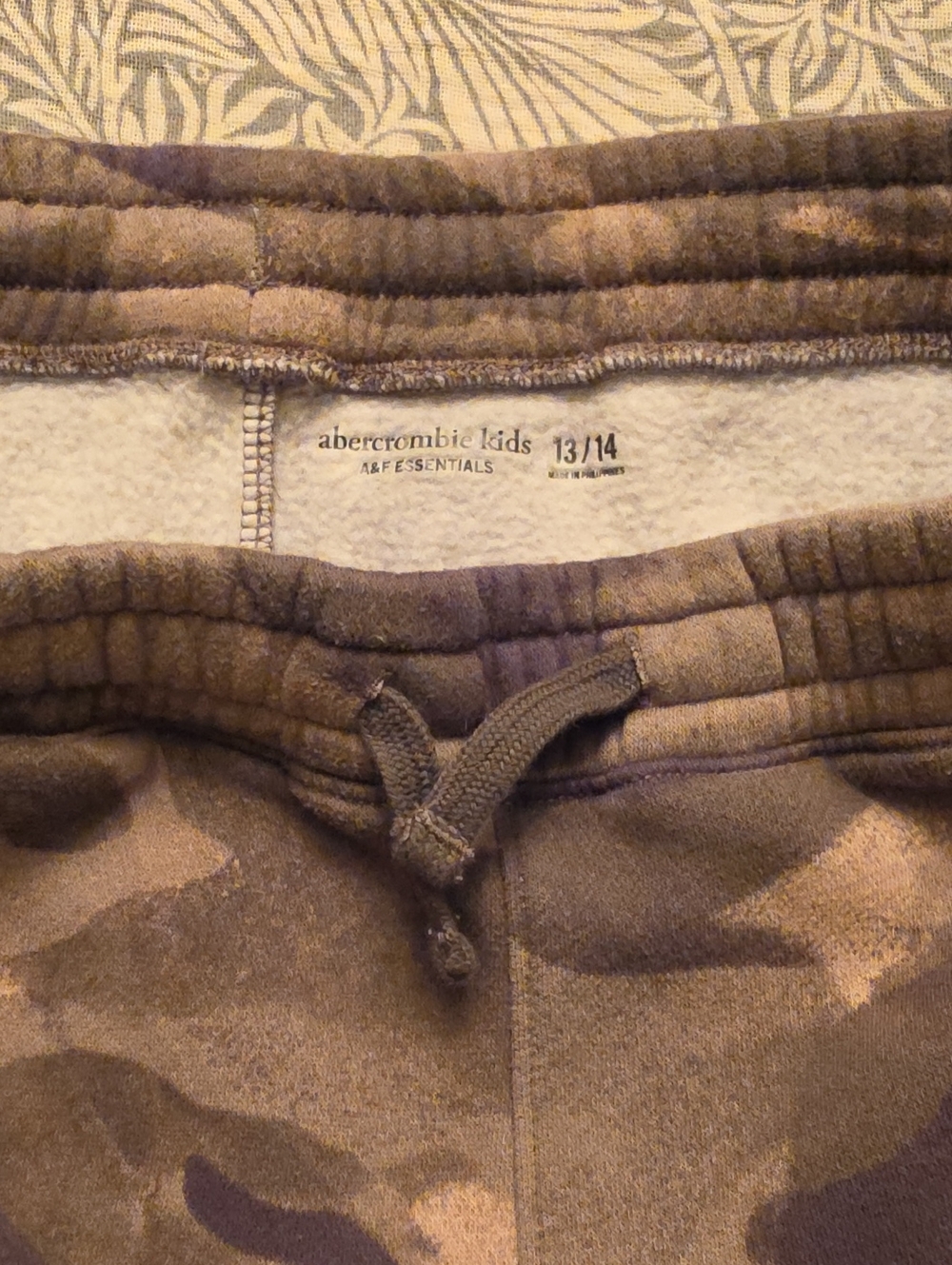 abercrombie kids Brown Camo Fleece Joggers - Boys